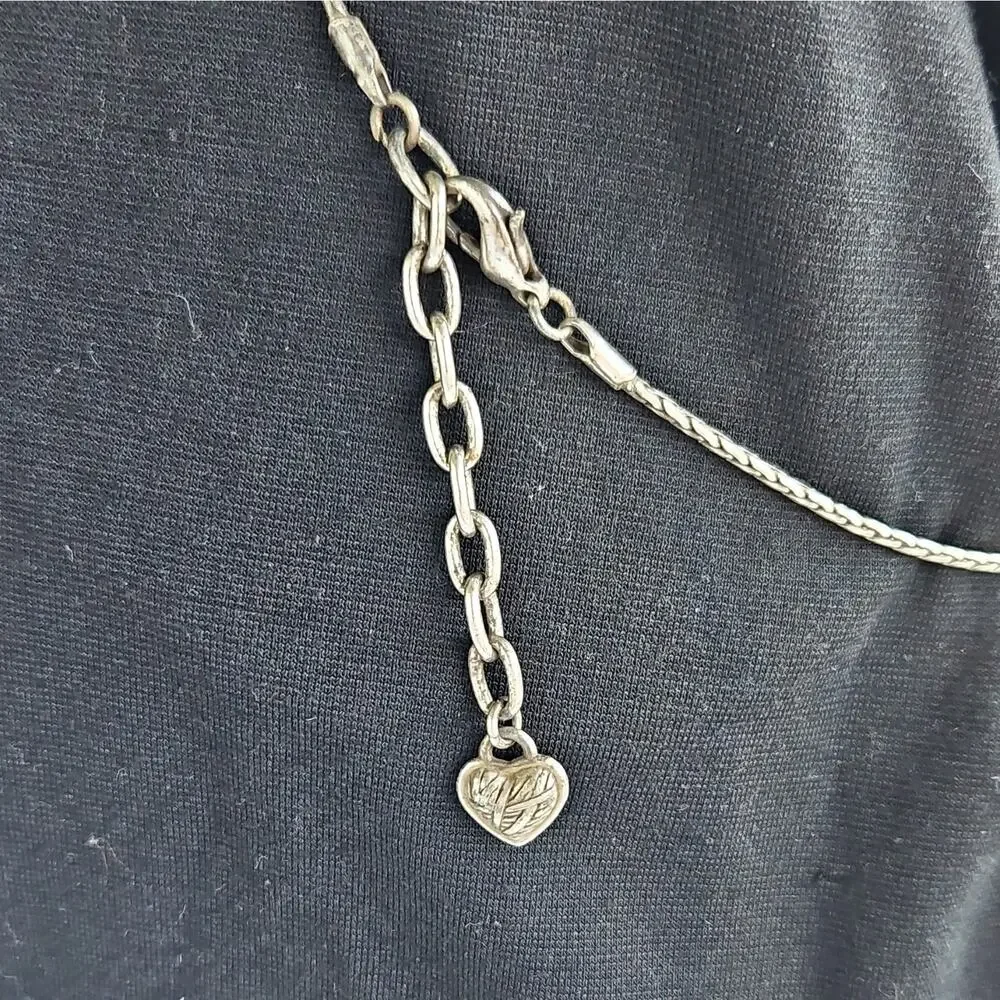 Brighton Two Toned Heart Necklace 16in